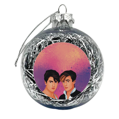 Music icons : wham - xmas bauble by Giddy Kipper