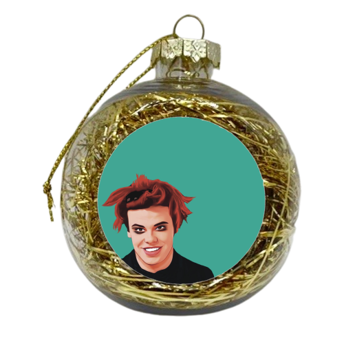 Music Icons: Yungblud - xmas bauble by Giddy Kipper