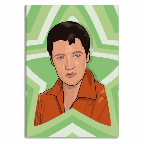 Music stars elvis Presley - personalised A4, A5, A6 notebook by The Girl Next Draw