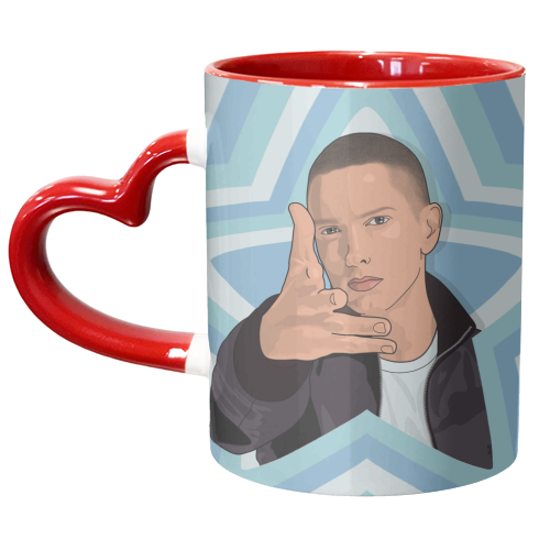 Music stars eminem print - unique mug by The Girl Next Draw