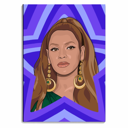 Musical stars Beyonce - personalised A4, A5, A6 notebook by The Girl Next Draw