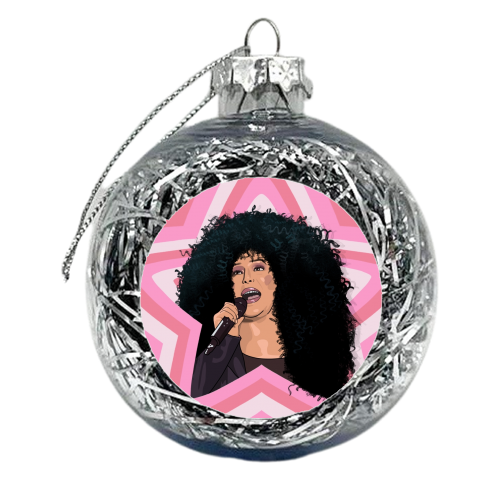 Musical stars Cher - xmas bauble by The Girl Next Draw