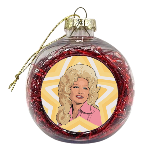 Musical stars dolly - xmas bauble by The Girl Next Draw