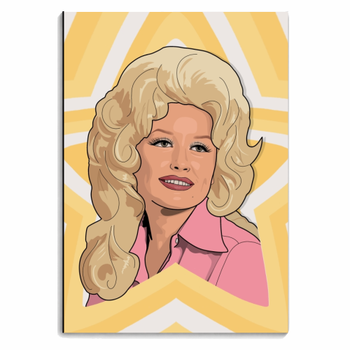 Musical stars dolly - personalised A4, A5, A6 notebook by The Girl Next Draw