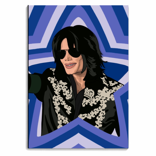 Musical stars Michael Jackson - personalised A4, A5, A6 notebook by The Girl Next Draw