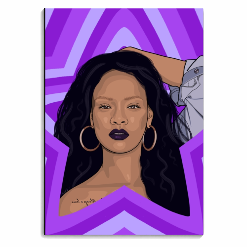 Musical stars Rhi Rhi - personalised A4, A5, A6 notebook by The Girl Next Draw