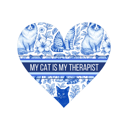 My Cat Is My Therapist toile - Magnet by Lilly Rose