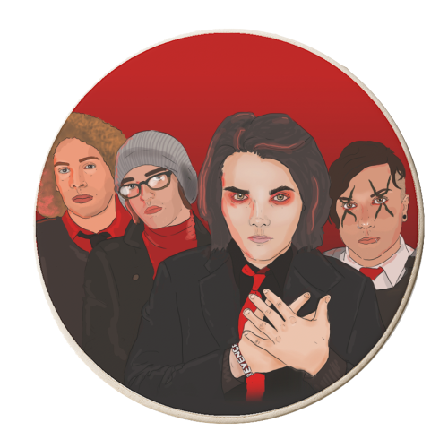 My Chemical Romance - personalised beer coaster by The Queer Store