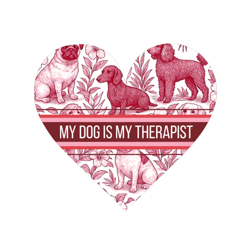 My Dog is my therapist - Magnet by Lilly Rose