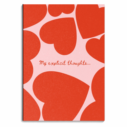 My explicit thoughts.. - personalised A4, A5, A6 notebook by Lilly Rose