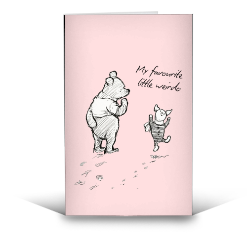 My Favourite Little Weirdo - funny greeting card by Ms Doodle