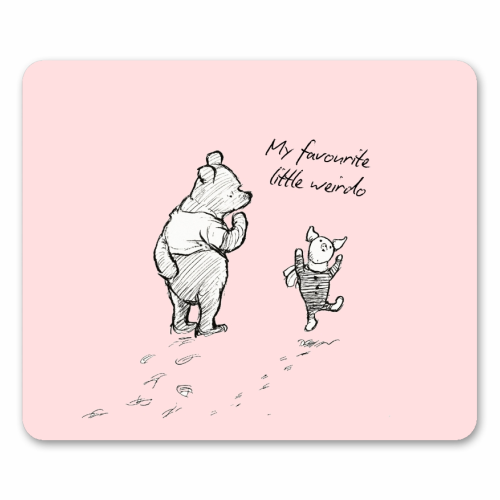 My Favourite Little Weirdo - mouse mat by Ms Doodle