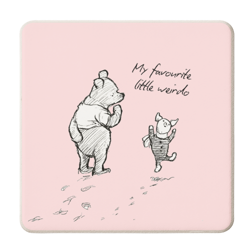 My Favourite Little Weirdo - personalised beer coaster by Ms Doodle