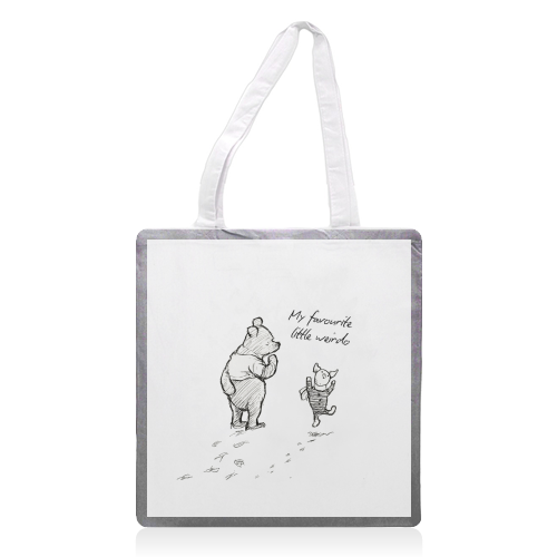 My Favourite Little Weirdo - printed canvas tote bag by Ms Doodle