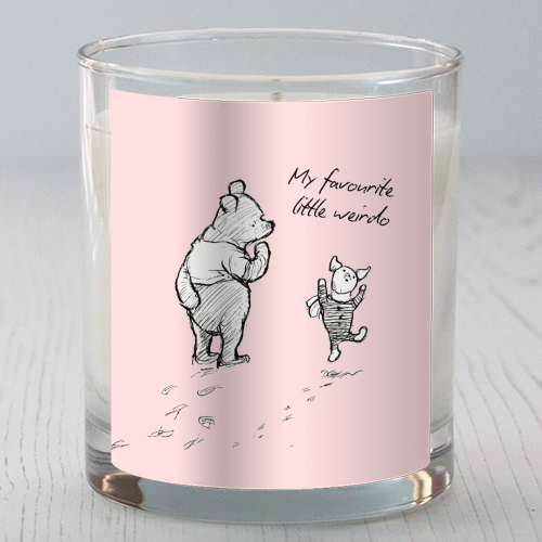 My Favourite Little Weirdo - scented candle by Ms Doodle