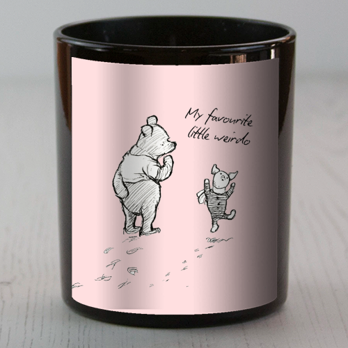 My Favourite Little Weirdo - scented candle by Ms Doodle