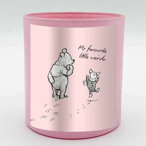 My Favourite Little Weirdo - scented candle by Ms Doodle