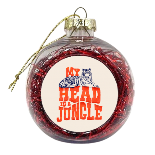 My Head Is A Jungle - xmas bauble by Ania Wieclaw