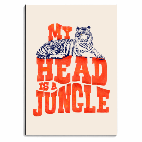 My Head Is A Jungle - personalised A4, A5, A6 notebook by Ania Wieclaw