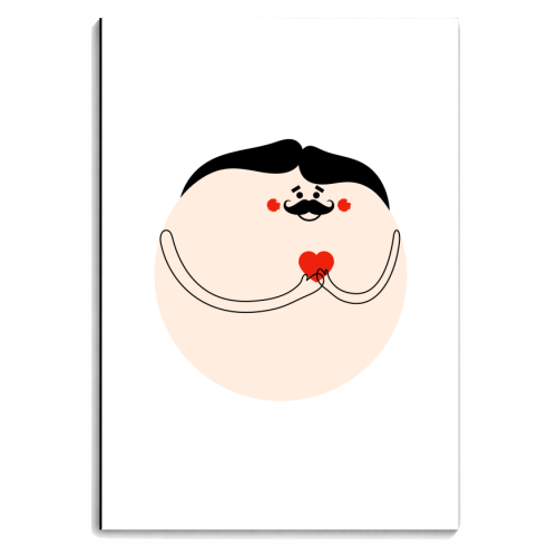 My Heart Is Yours - personalised A4, A5, A6 notebook by Adam Regester