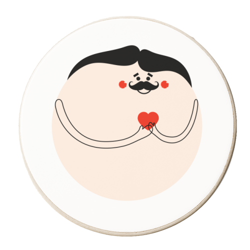 My Heart Is Yours - personalised beer coaster by Adam Regester