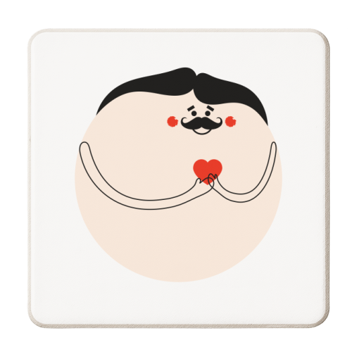 My Heart Is Yours - personalised beer coaster by Adam Regester