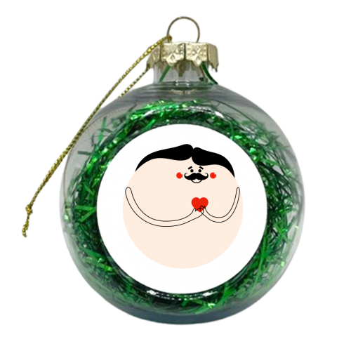 My Heart Is Yours - xmas bauble by Adam Regester