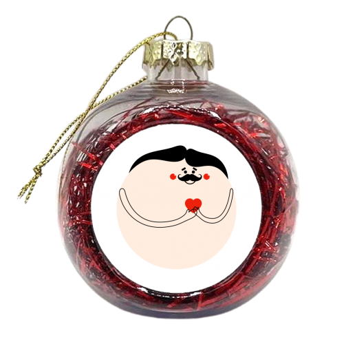 My Heart Is Yours - xmas bauble by Adam Regester