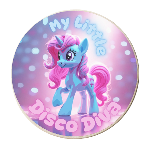My Little Disco Diva - personalised beer coaster by Lilly Rose