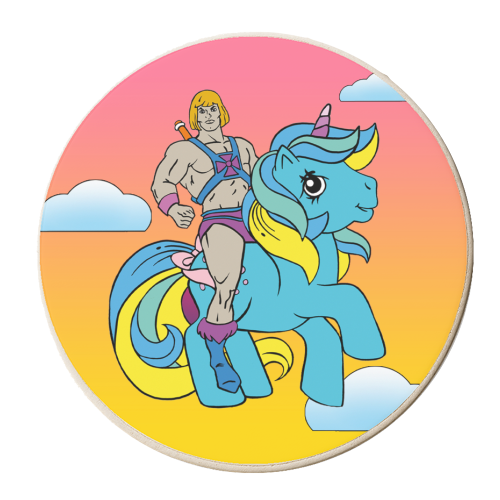 My Little He-Man - personalised beer coaster by Bite Your Granny