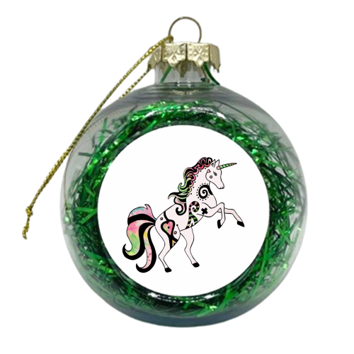 My Little Pony Unicorn - xmas bauble by Cassie Swindlehurst