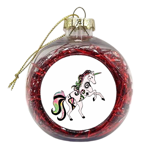 My Little Pony Unicorn - xmas bauble by Cassie Swindlehurst