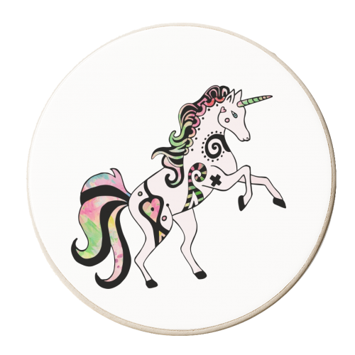 My Little Pony Unicorn - personalised beer coaster by Cassie Swindlehurst
