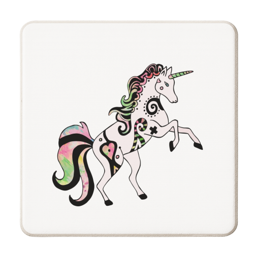 My Little Pony Unicorn - personalised beer coaster by Cassie Swindlehurst