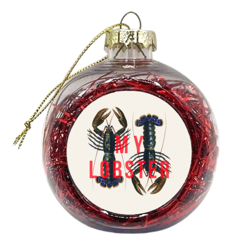 My Lobster - xmas bauble by The 13 Prints