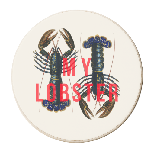 My Lobster - personalised beer coaster by The 13 Prints