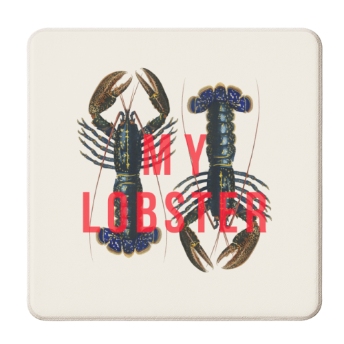 My Lobster - personalised beer coaster by The 13 Prints
