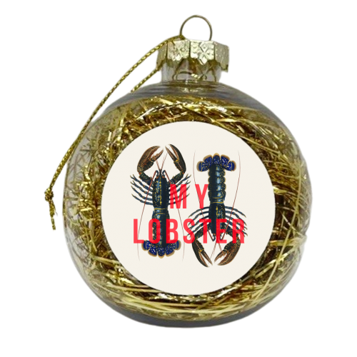 My Lobster - xmas bauble by The 13 Prints