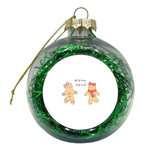 my lovely gingerbread (gingerbread ladies) - xmas bauble by Ellie Bednall