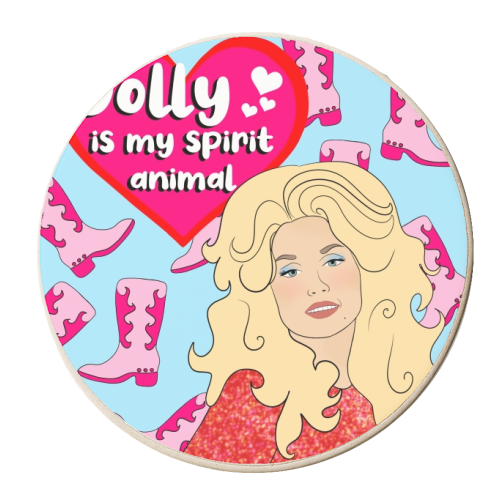 My Spirit Animal Is Dolly - personalised beer coaster by Eloise
