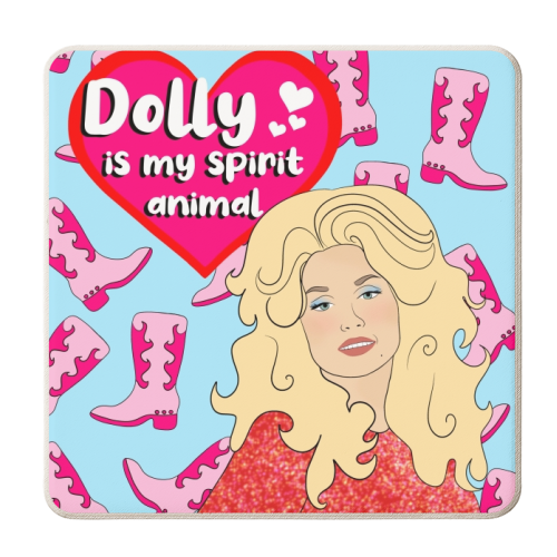 My Spirit Animal Is Dolly - personalised beer coaster by Eloise