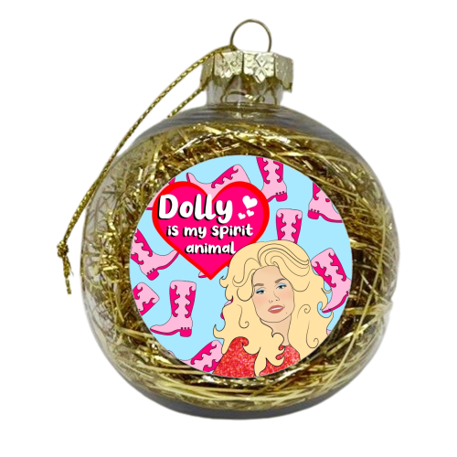 My Spirit Animal Is Dolly - xmas bauble by Eloise