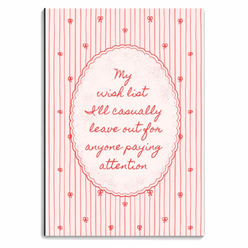 My Wish List - personalised A4, A5, A6 notebook by Lilly Rose