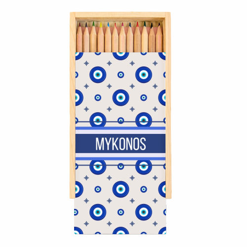 Mykonos - Coloured Pencils with Box by Lilly Rose