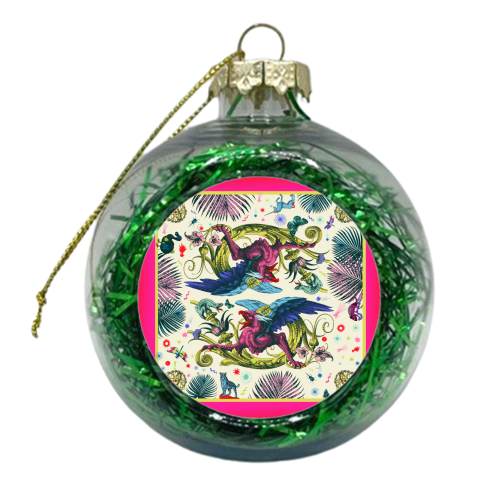 Mythical Beasts - xmas bauble by Wallace Elizabeth