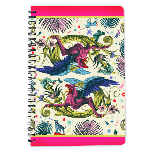 Mythical Beasts - personalised A4, A5, A6 notebook by Wallace Elizabeth