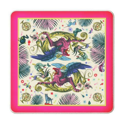 Mythical Beasts - personalised beer coaster by Wallace Elizabeth