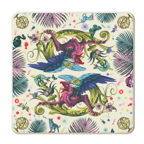 Mythical Beasts - personalised beer coaster by Wallace Elizabeth