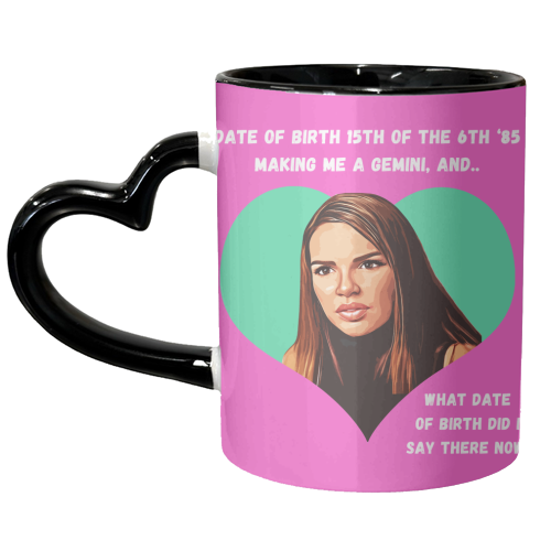 Nadine Gemini - unique mug by DOLLY WOLFE
