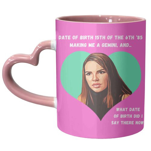 Nadine Gemini - unique mug by DOLLY WOLFE